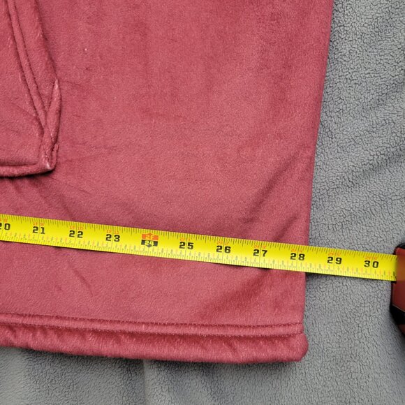 Hoodie Sweater Womens L Oversized Pink Cozy Fluffy Lounge Peace Love Book Binge - Picture 4 of 14